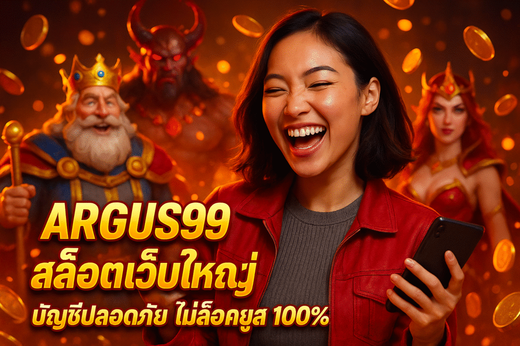 ARGUS99 สล็อตเว็บใหญ่ บัญชีปลอดภัย ไม่ล็อคยูส 100%