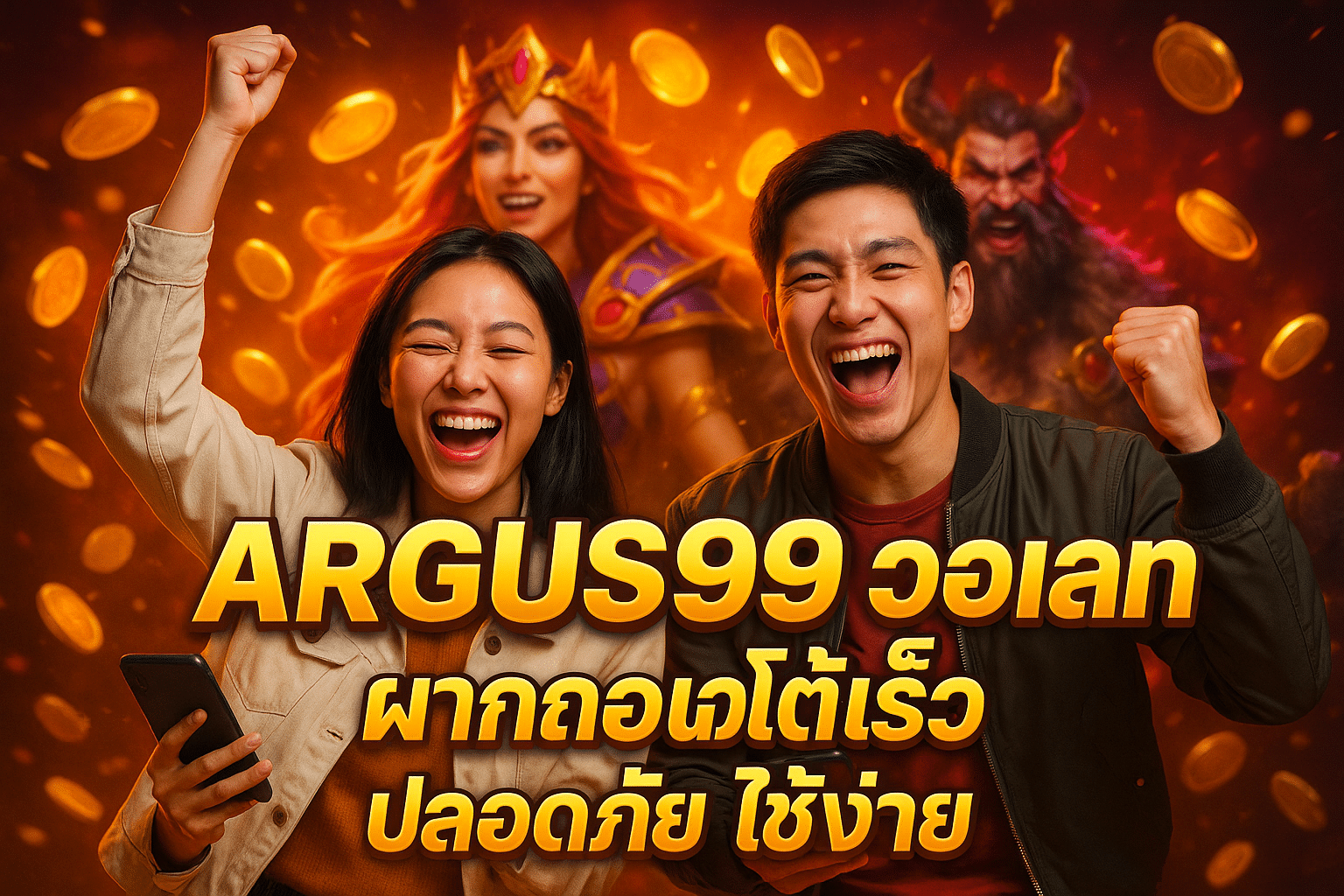 ARGUS99 วอเลท ฝากถอนออโต้เร็ว ปลอดภัย ใช้ง่าย